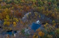 Chapin Forest reservation Ohio in peak fall foliage