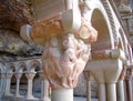 Chapiter of the old cloister of the monastery near Jaca, Huesca, Spain.