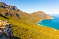 ChapmanÃ¢â¬â¢s Peak Coastal mountain landscape with fynbos flora in Cape Town