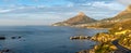 The Chapman's Peak Drive on the Cape Peninsula near Cape Town in South Africa on a bright and sunny afternoon Royalty Free Stock Photo