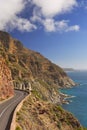 Chapman`s Peak Drive near Cape Town in South Africa Royalty Free Stock Photo