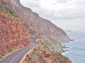 Chapman`s Peak Drive in South Africa. Royalty Free Stock Photo