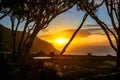 Chapman`s Peak at sunset Royalty Free Stock Photo