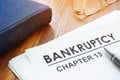 Chapter 13 bankruptcy petition Royalty Free Stock Photo