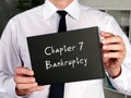 Chapter 7 Bankruptcy sign on the sheet