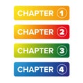 Chapter bookmark button set