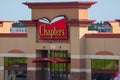 Chapters store front. Canadian big box bookstore banner, Halifax, Nova Scotia