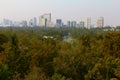 Aerial view of the chapultepec park, mexico city, mexico. I