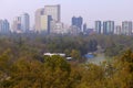 Aerial view of the chapultepec park, mexico city, mexico. II