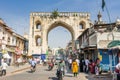 Char Kaman meaning four gates are four historical structures in Hyderabad, India. It is located near Charminar