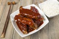 Chinese Sticky Pork Spare Ribs Royalty Free Stock Photo