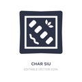 char siu icon on white background. Simple element illustration from Food and restaurant concept