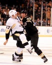 Chara and Mike Rupp fight.