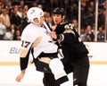 Chara and Mike Rupp fight.