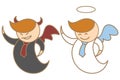 Character of angel and devil