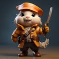 Character Animal Doodle Artist: 3d Models In 17th Century Cartoon Style