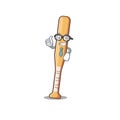 Character baseball bat in cartoon businessman shape Royalty Free Stock Photo