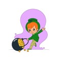 Character design in cartoon style. St. Patrick`s Day. Isolate. Vector illustration.
