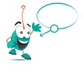 Character Design with Speech Bubble Royalty Free Stock Photo