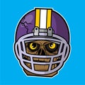 American Football Player Zombie Mascot Design