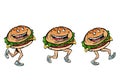 Character gait burger set