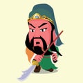 Character of Guan Yu Royalty Free Stock Photo