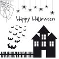 The character halloween collections and property on white background