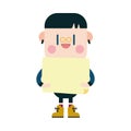 Character illustration design. boy board cartoon,eps