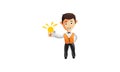 Character job cloth chef waiter CLOTHES hold bulb