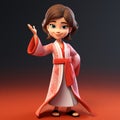 Princess Ailm Shangrila: 3d Render By Keala Chow In Animated Film Style