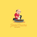 Jalebi chacha best jalebi vector mascot logo