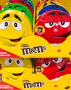 Character mascot of chocolate brand m&m\'s