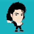 Character of Michael Jackson Royalty Free Stock Photo