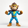 Dark Cyan And Gold Superhero Cartoon Animal 3d Rendering