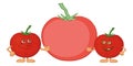 Character tomatoes friends