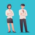 character in uniform air hostess , receptionist vector illustration