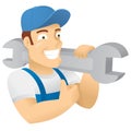 Character of workman,plumber,construction,repair.