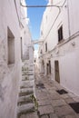 Characteristic alley in the historic center of Cisternino Italty Royalty Free Stock Photo