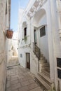 Characteristic alley in the historic center of Cisternino Italty Royalty Free Stock Photo
