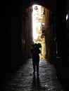 Characteristic alley of Naples