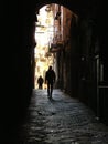 Characteristic alley of Naples