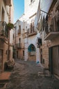 Alleyway of Bari. Puglia. Southern Italy. Royalty Free Stock Photo