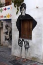 Alleyway in Diamante, village of the murales in Calabria