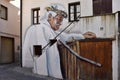 Alleyway in Diamante, village of the murales in Calabria