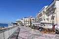 Beach promenade in Diamante, Calabria