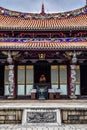 Characteristic distinctive buddhist temple in Taipei, Taiwan Royalty Free Stock Photo