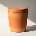 Characteristic of fired clay. The container is well proportioned Royalty Free Stock Photo