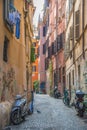 Characteristic Street in Rome, Italy Royalty Free Stock Photo