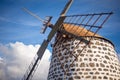 Characteristic windmill of fuerteventura