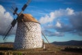 Characteristic windmill of fuerteventura